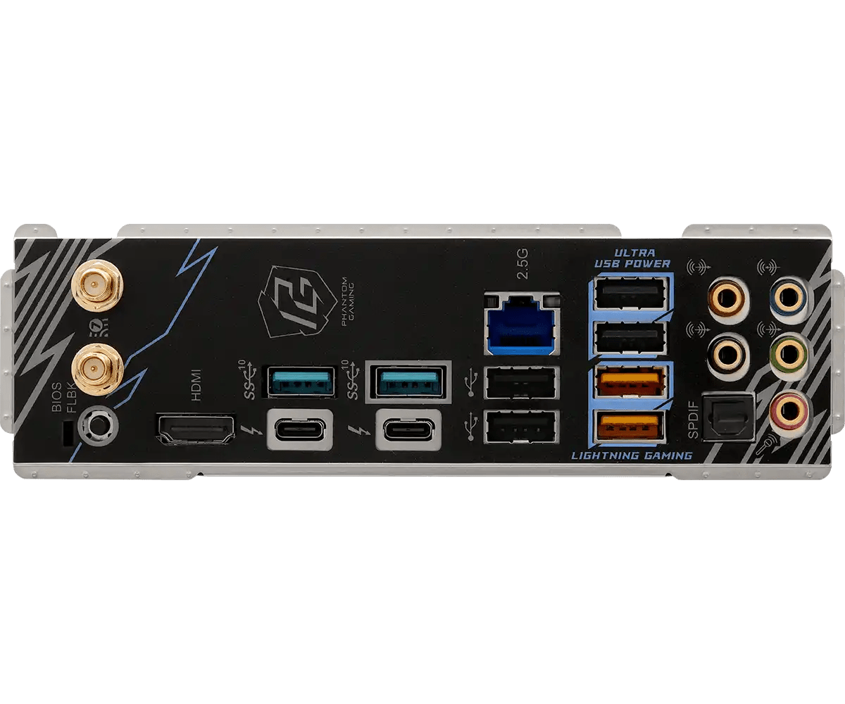 ASRock PHANTOM GAMING Z890 Lightning WiFi LGA1851 Socket Gaming Motherboard - Vektra Computers LLC ASRock PHANTOM GAMING Z890 Lightning WiFi LGA1851 Socket Gaming Motherboard - Vektra Computers LLC
